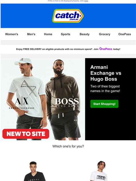 armani exchange vs hugo.